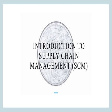 Supply chain management introduction based on BBA curriculam