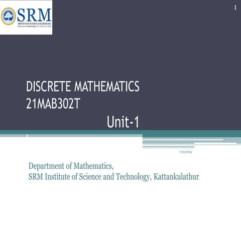 unit-1.pdfSRM MATHS DISCREATE MATHS 2024