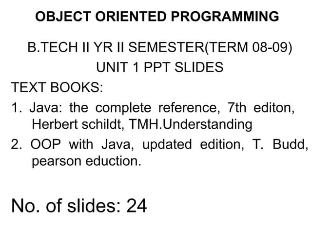 VTU JAVA PPT BY DJ AND BEST PPT C ON JAVA