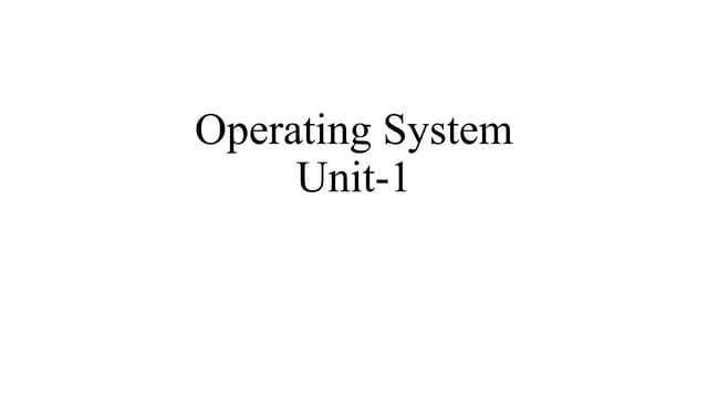 An operating system (OS) is a program that acts as an interface between the s...