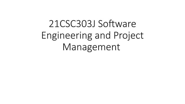 Software Engineering And Project Management Basics