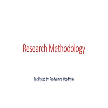 Research Methodology of Institute of forestry campus unit one