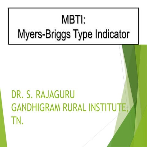 Personality Development MBTI CLASSIFIES  .pptx