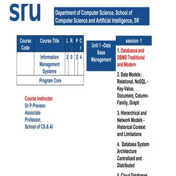 Introduction to DATA BASE MANAGEMENT SYSTEM.