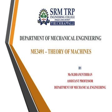 THEORY OF MACHINES