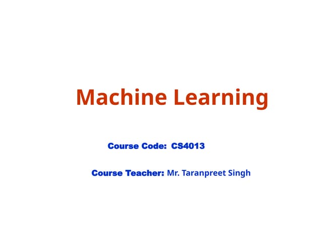 Unit - 1 - Introduction of the machine learning