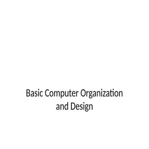 Computer architecture and organization Unit-1 & 3.pptx