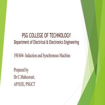 Electrical machines I,DC Generator motor