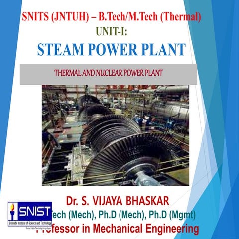STEAM POWER PLANT / THERMAL POWER PLANT