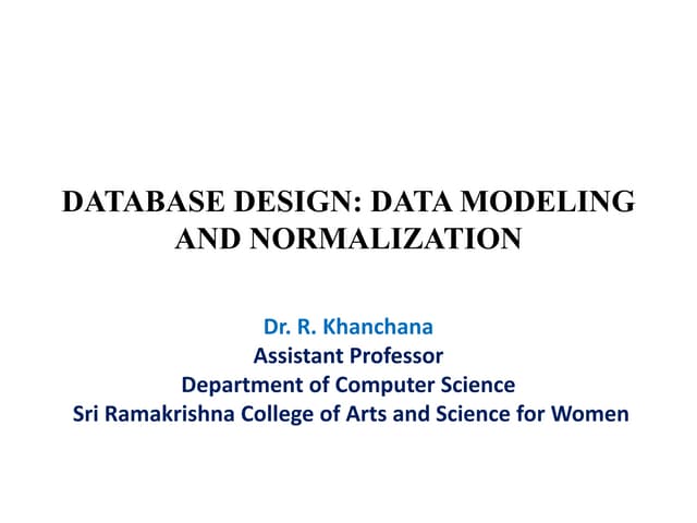 Data Modeling