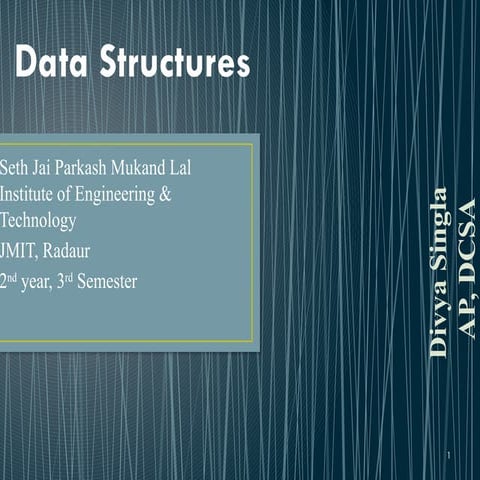 unit-1 Data structure (3).pptx Data structure And Algorithms