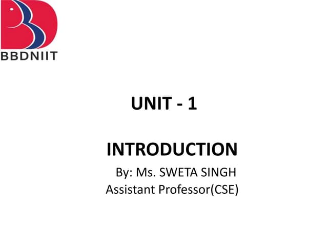 Unit 1 dbms