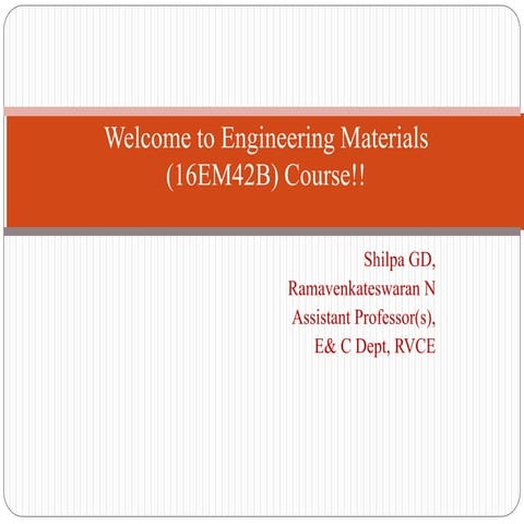 Unit 1, engineering materials(class copy)