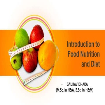 Unit 1 (introduction to food nutrition &amp; diet