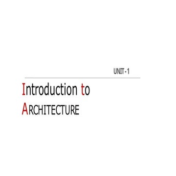 UNIT-1_ITA.pptx for architecture students