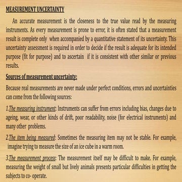 UNIT-1 Measurement Uncertainty of Instruments