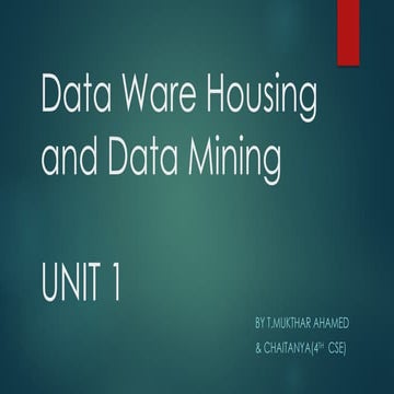 UNIT-1 NOTES Data warehousing and data mining.pptx