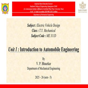 Comprehensive Overview of Chassis and Frame Design in Automobiles | PDF