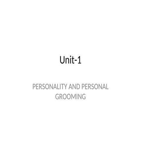 Unit-1 Personality (BCA-126) presentation.ppt