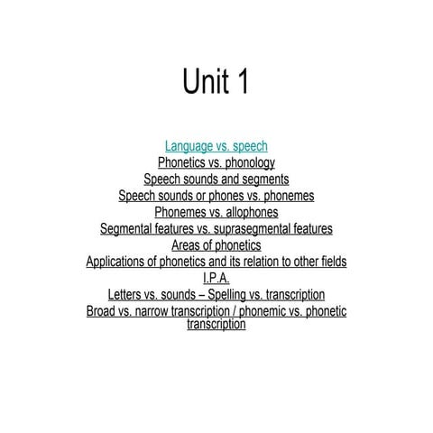 Unit 1