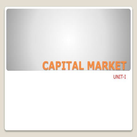 Capital Markets