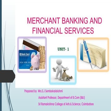 MERCHANT BANKING & FINANCIAL-UNIT-1 SERVICES | PPTX