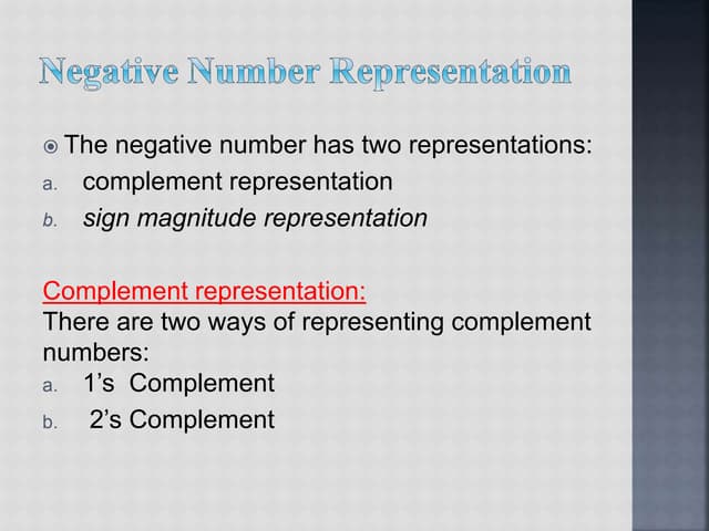 review of number systems and codes