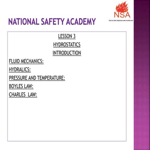 Fire Hydralics And Safety Loss