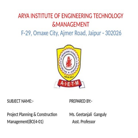 Project planning and construction management UNIT- 2.pptx