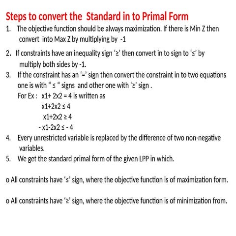 UNIT-2.pptx conversion of primal to dual