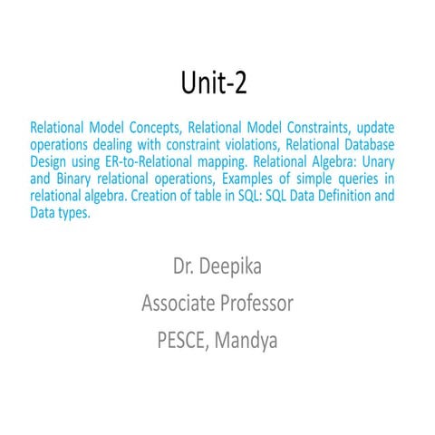 Dbms relational model | PPT