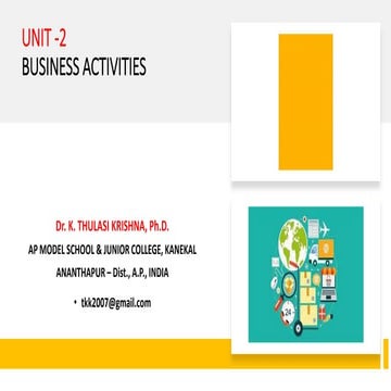 Unit 2-business activities | PPT
