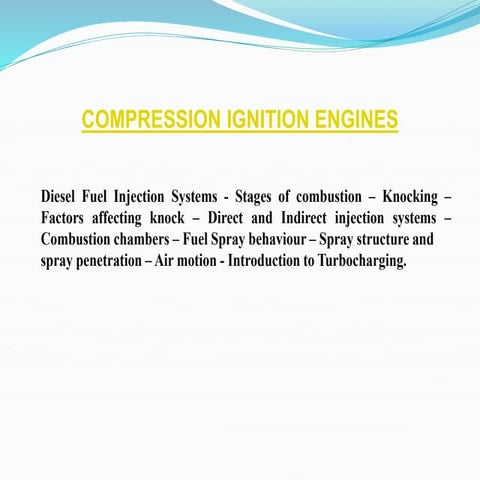unit-2-COMPRESSION IGNITION engine system