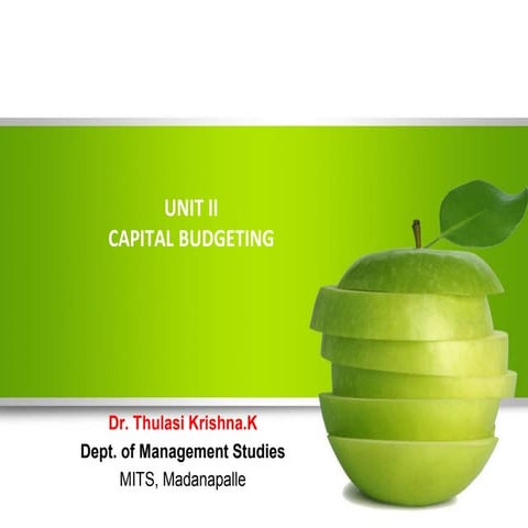 Unit 2-fm-capital budgeting tk-ppt