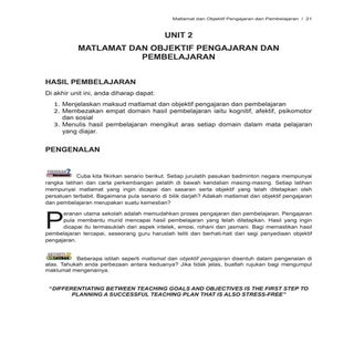 Unit 2  Modul 1  Matlamat Dan Objek...