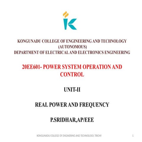 UNIT-2-PPT- Real Power Frequency Control