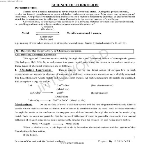 Unit 2-science-of-corrosion