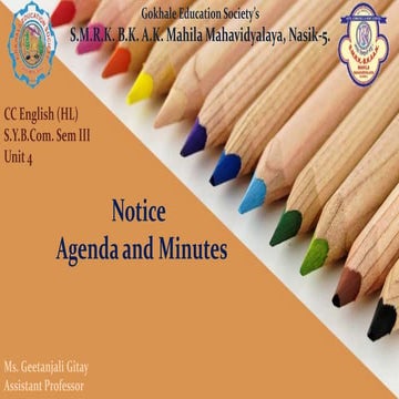 Unit.4.1.notice, agenda, minutes