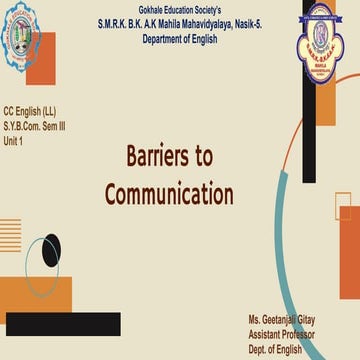 Unit.1.5.barriers to communication