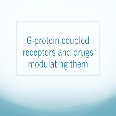 Unit  2 & 4 GPCRs WHOLE UNITS (GENERAL PHARMACOLOGY)