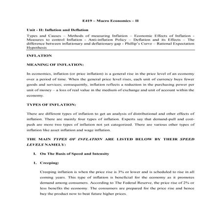 Unit -2 Inflation and Deflation.pdf Dr.U.Ramesh