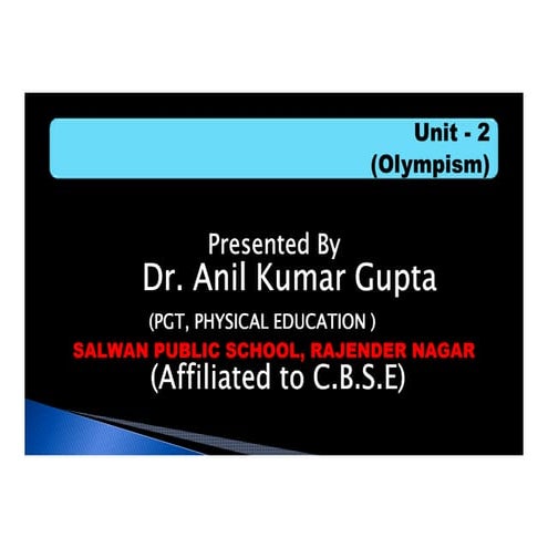 Physical Education PPT on Class XI chapter 3 Physical fitness ...