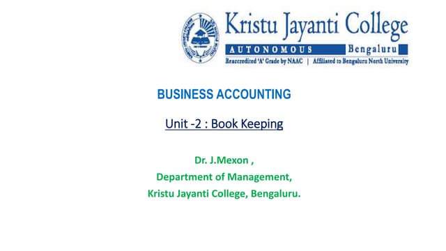 Book Keeping