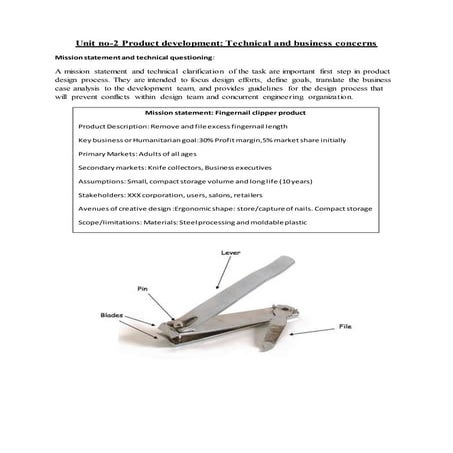Unit 2 product development-technicalconcerns