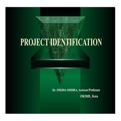 UNIT -  2 of project management Project Identification .pptx