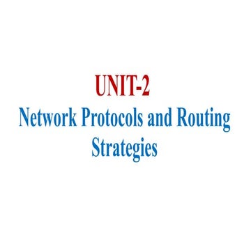 UNIT-2 Wireless communication Networking