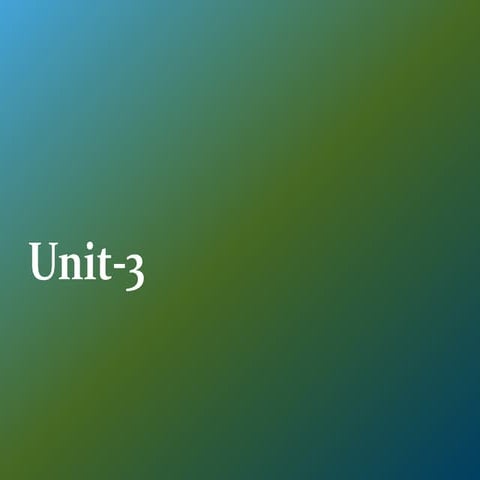 Unit 3 | PPT