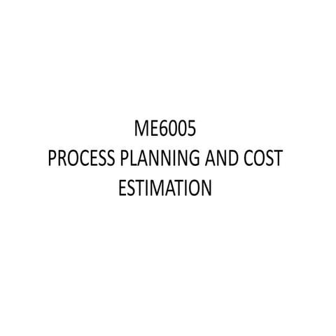 INTRODUCTION TO COST ESTIMATION