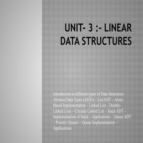 Comprehensive Guide to Linear Data Structures and Their Implementations ...