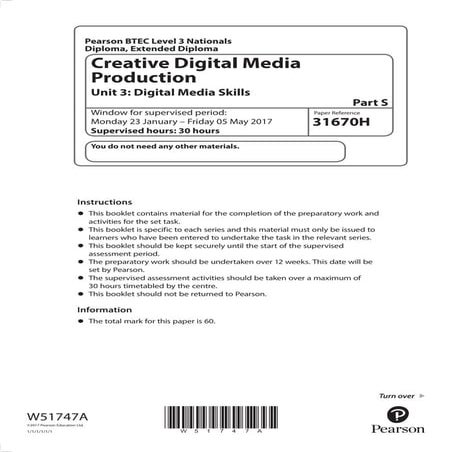 2017 Sample Unit 3 : Digital Media Skills | PDF
